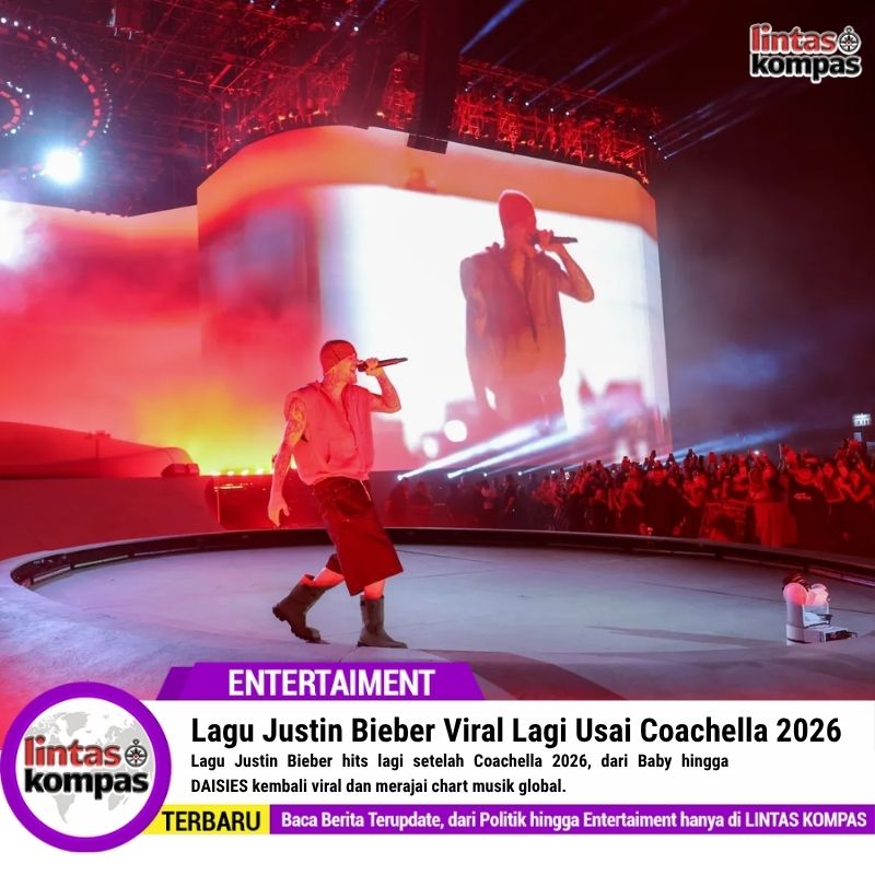 Lagu Justin Bieber Viral Lagi Usai Coachella 2026