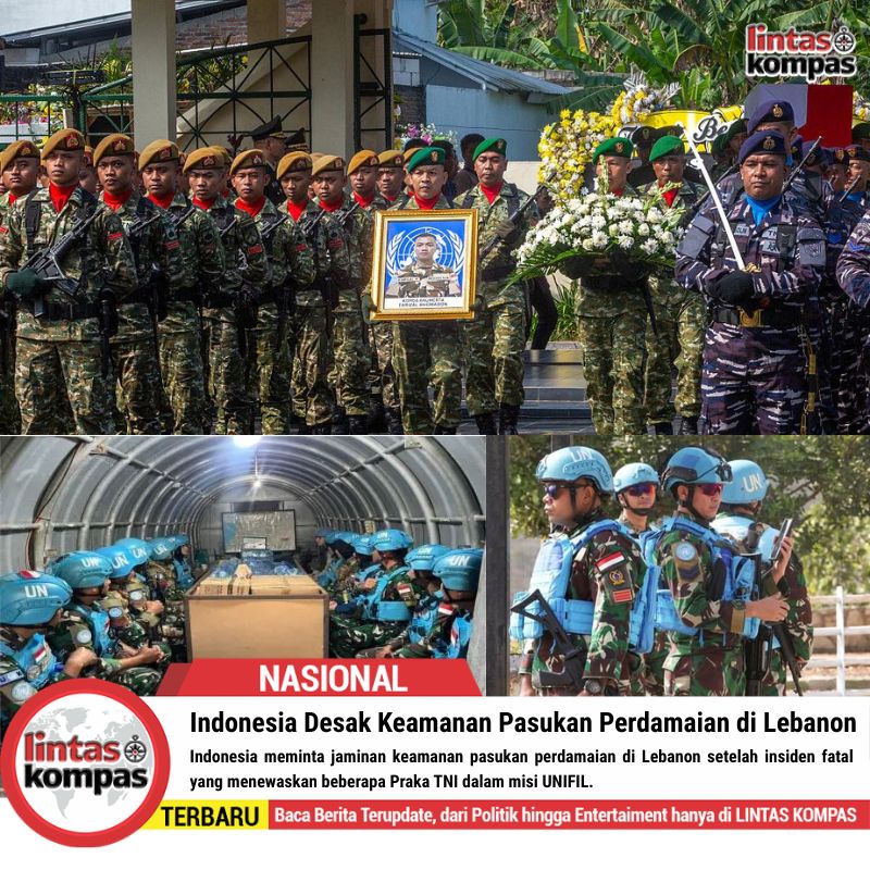 Indonesia Desak Keamanan Pasukan Perdamaian di Lebanon