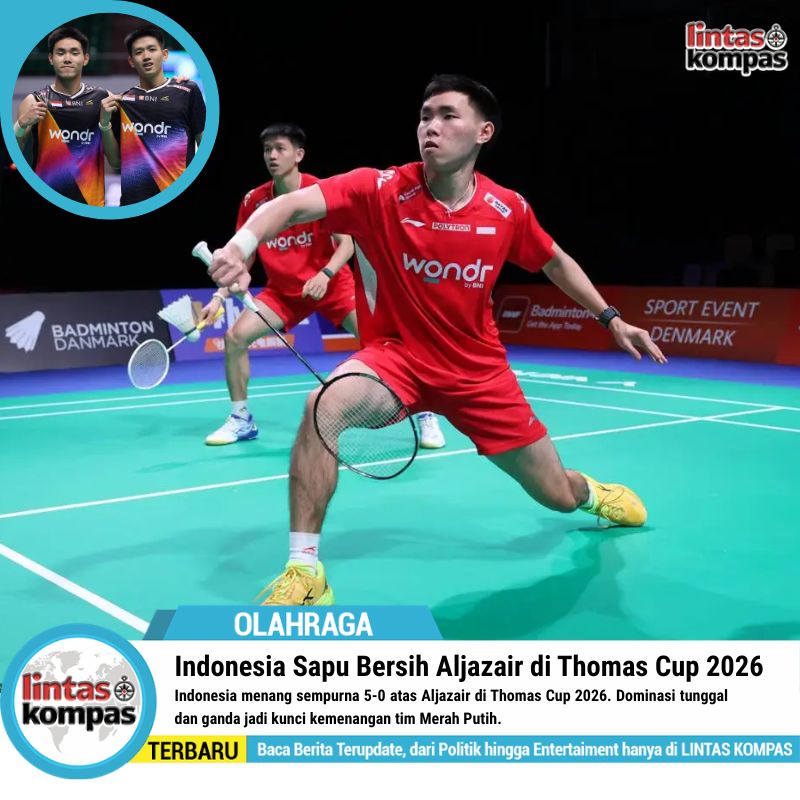 Indonesia Sapu Bersih Aljazair di Thomas Cup 2026