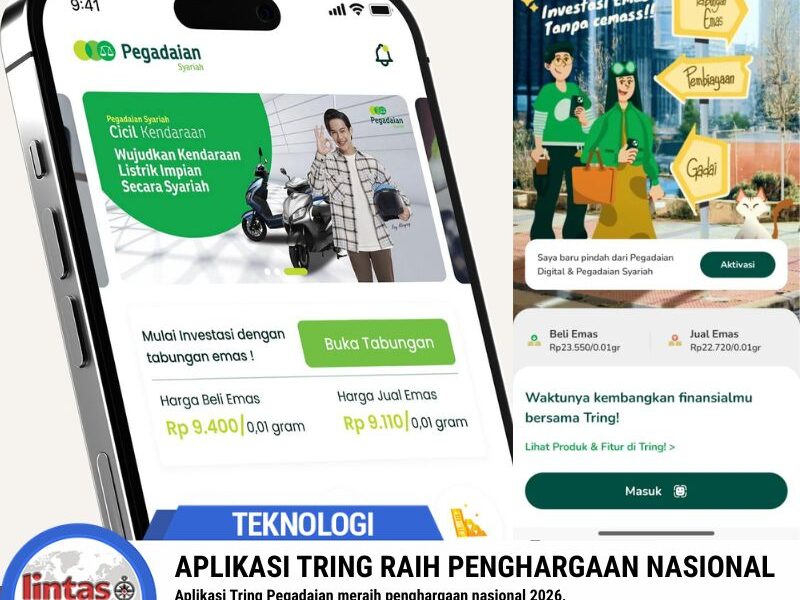 Aplikasi Tring Pegadaian Raih Penghargaan Nasional 2026