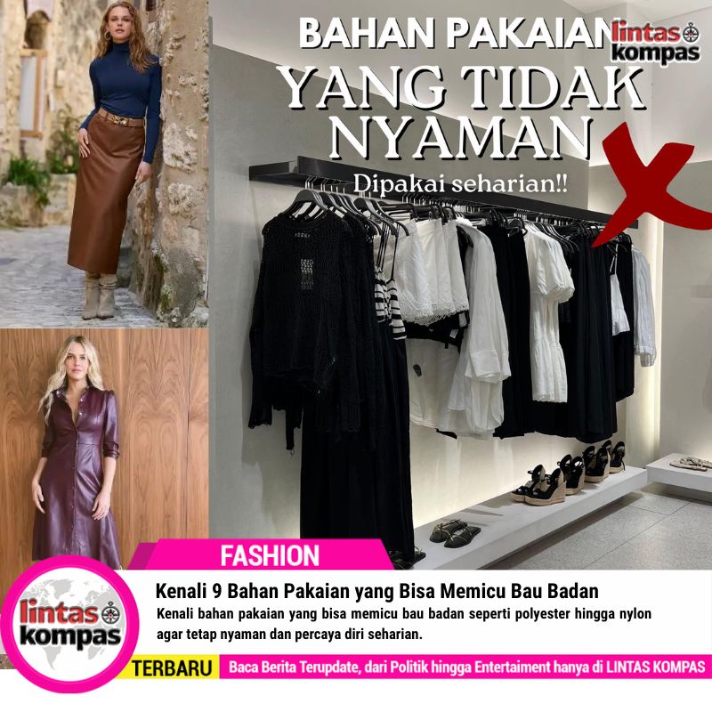 9 Bahan Pakaian Penyebab Bau Badan