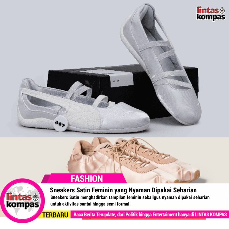 Sneakers Satin Feminin yang Nyaman Dipakai Seharian