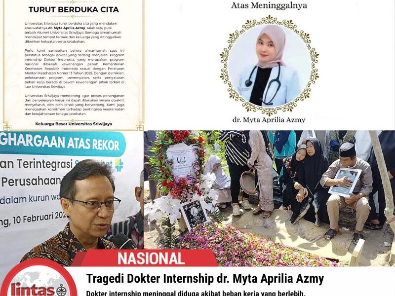 Tragedi Dokter Internship dr. Myta Aprilia Azmy, Dugaan Beban Kerja Berlebih Jadi Sorotan