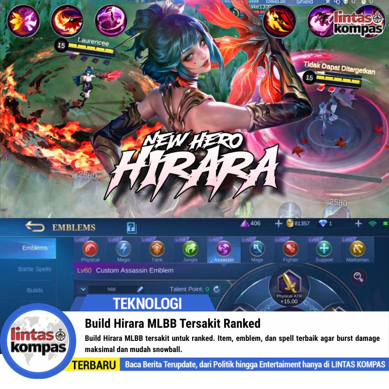 Build Hirara MLBB Tersakit Ranked