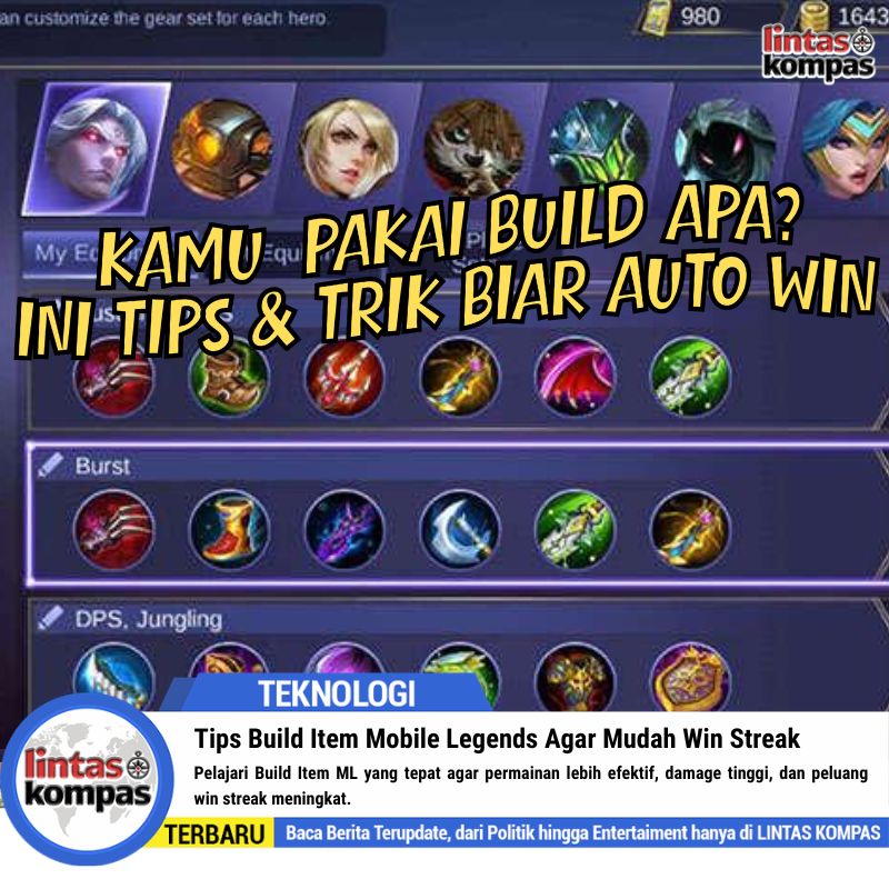 Tips Build Item Mobile Legends Agar Mudah Win Streak