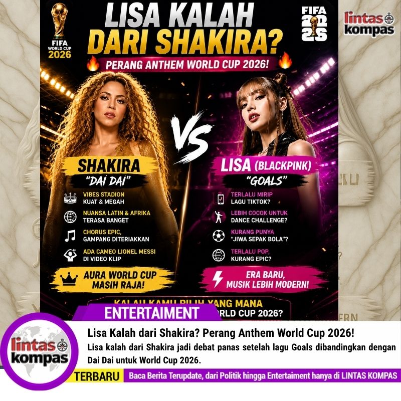 Lisa Kalah dari Shakira? Perang Anthem World Cup 2026!