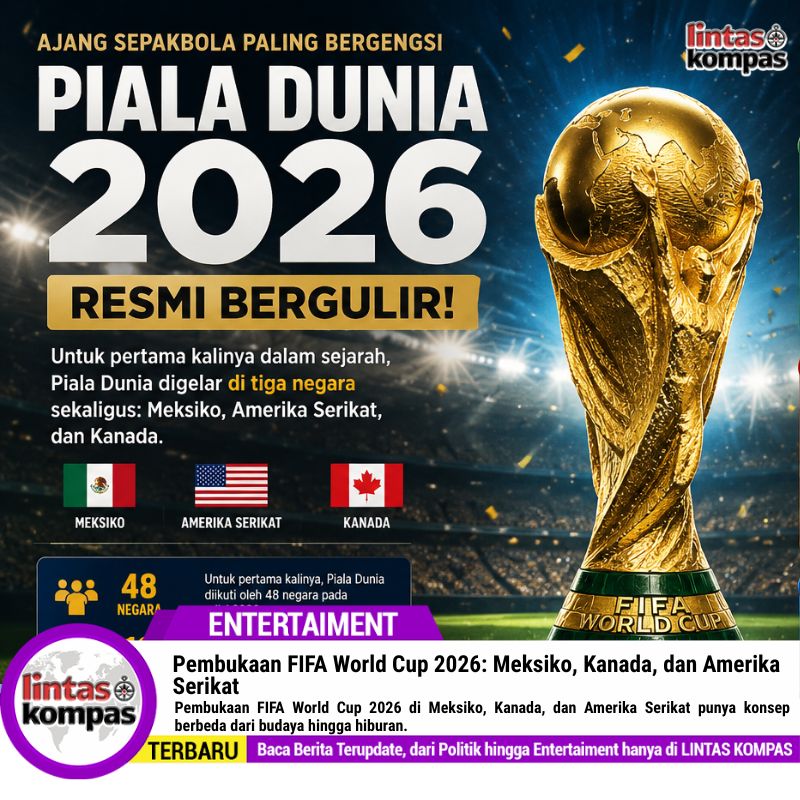 Pembukaan FIFA World Cup 2026: Meksiko, Kanada, dan Amerika Serikat