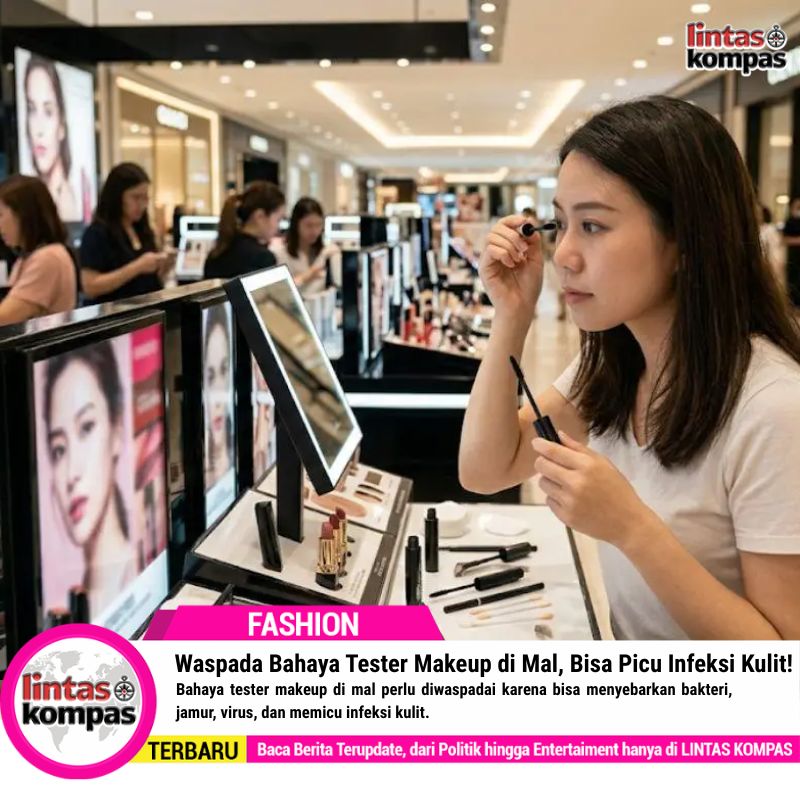 Waspada Bahaya Tester Makeup di Mal, Bisa Picu Infeksi Kulit!