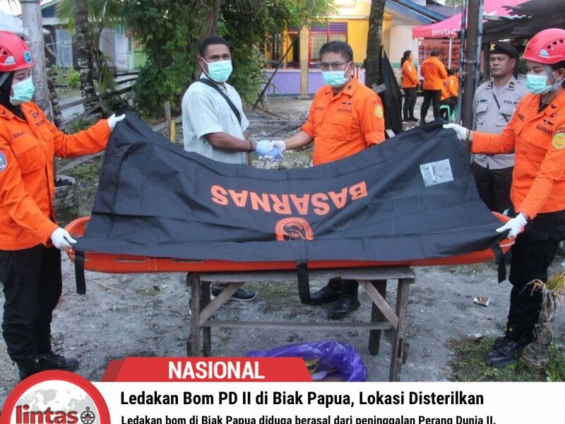 Ledakan Bom PD II di Biak Papua, Lokasi Disterilkan !