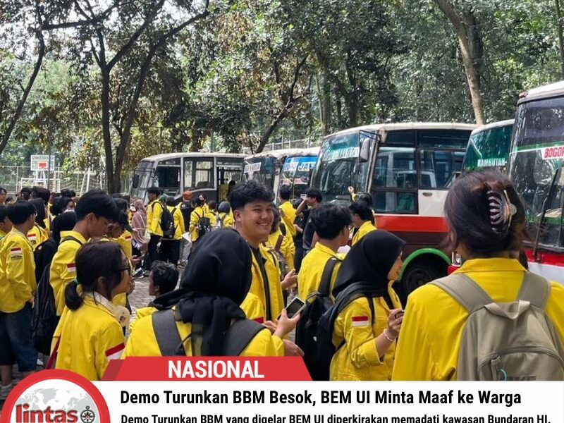 Demo Turunkan BBM Besok, BEM UI Minta Maaf ke Warga