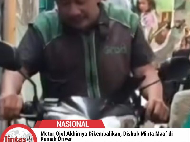 Motor Ojol Akhirnya Dikembalikan, Dishub Minta Maaf di Rumah Driver
