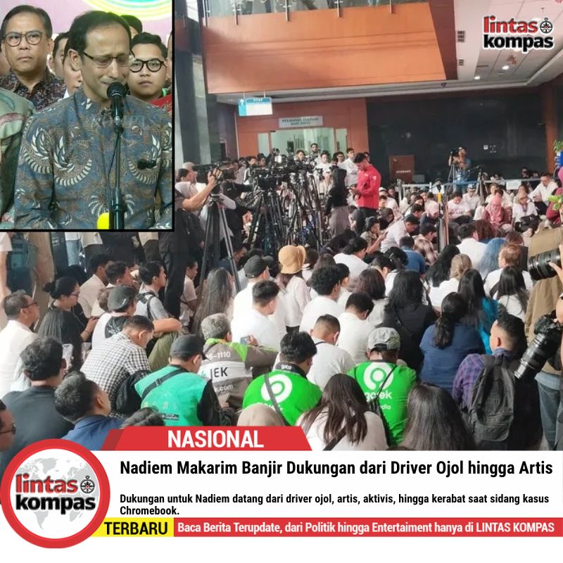 Nadiem Makarim Banjir Dukungan dari Driver Ojol hingga Artis