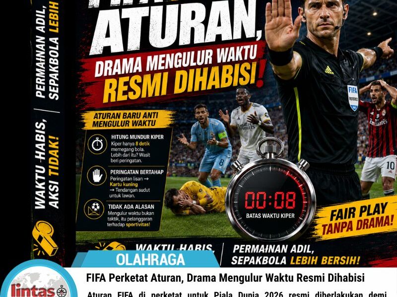 FIFA Perketat Aturan, Drama Mengulur Waktu Resmi Dihabisi