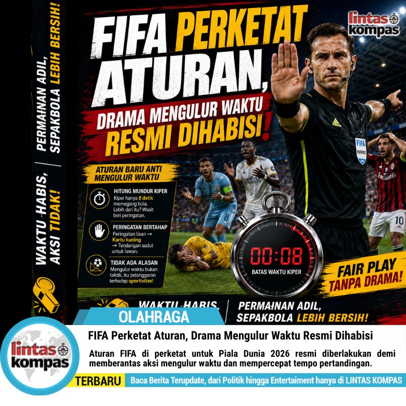 FIFA Perketat Aturan, Drama Mengulur Waktu Resmi Dihabisi