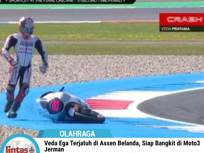 Veda Ega Terjatuh di Assen Belanda, Siap Bangkit di Moto3 Jerman
