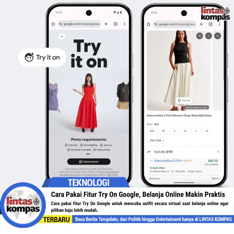 Cara Pakai Fitur Try On Google, Belanja Online Makin Praktis