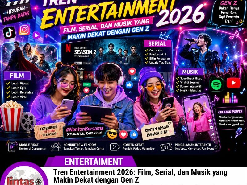Tren Entertainment 2026: Film, Serial, dan Musik yang Makin Dekat dengan Gen Z