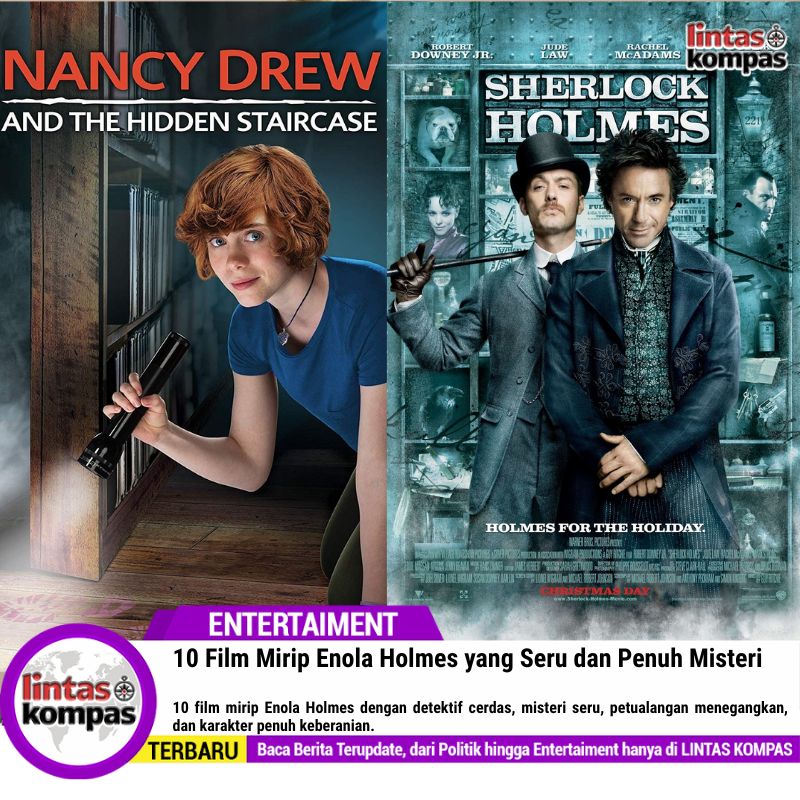 10 Film Mirip Enola Holmes yang Seru dan Penuh Misteri