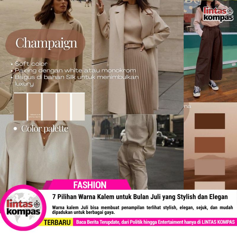 7 Pilihan Warna Kalem untuk Bulan Juli yang Stylish dan Elegan