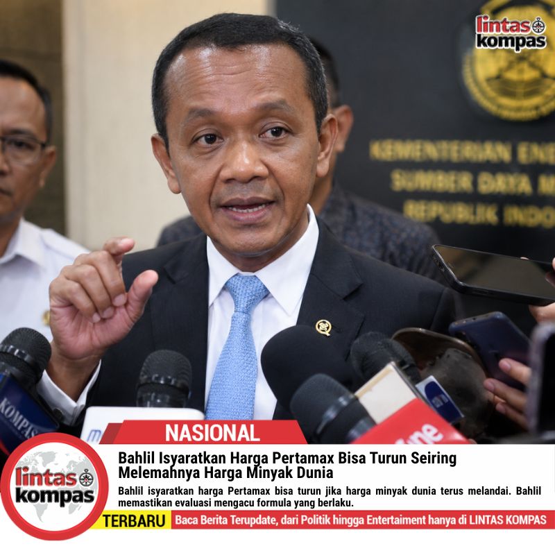 Bahlil Isyaratkan Harga Pertamax Bisa Turun