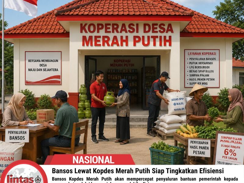 Bansos Lewat Kopdes Merah Putih Siap Tingkatkan Efisiensi