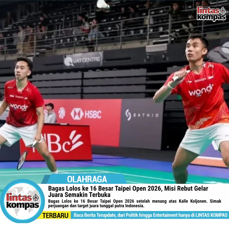 Bagas Lolos ke 16 Besar Taipei Open 2026