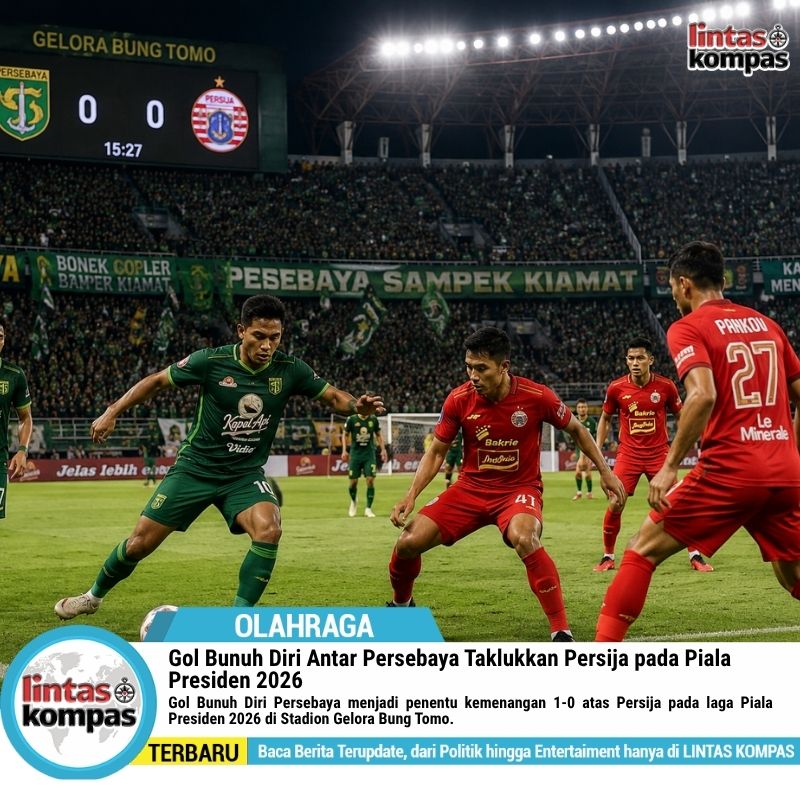Gol Bunuh Diri Persebaya Taklukkan Persija di Piala Presiden