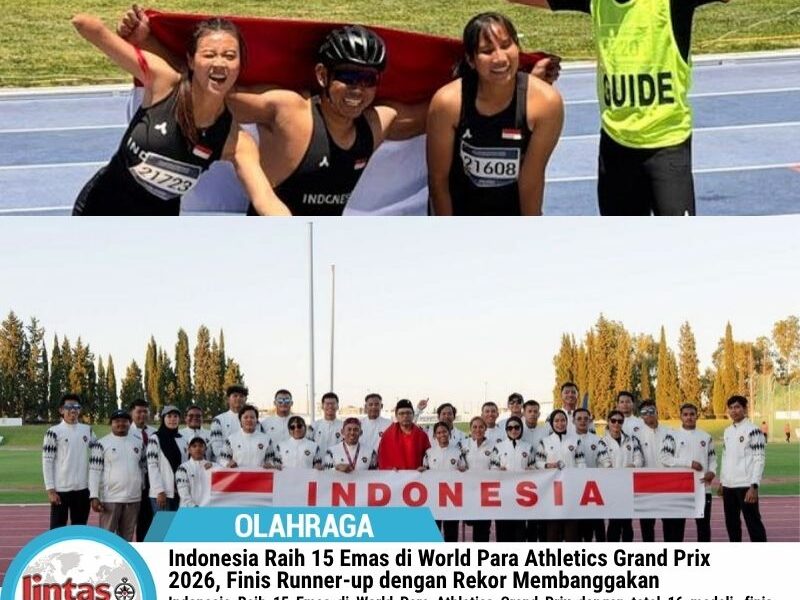 Indonesia Raih 15 Emas di World Para Athletics Grand Prix