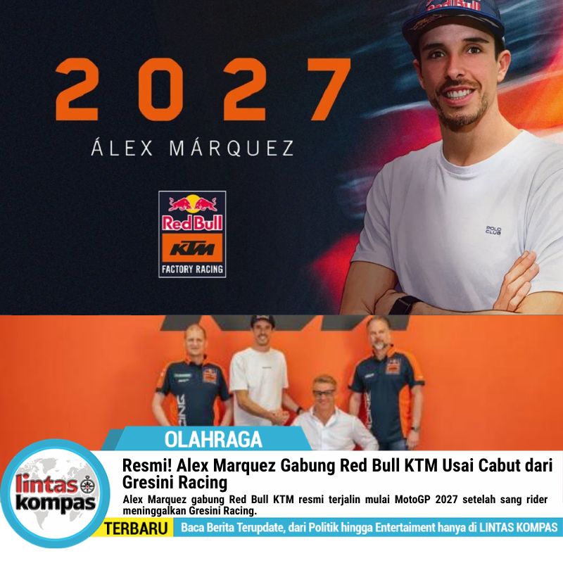 Resmi! Alex Marquez Gabung Red Bull KTM Usai Cabut dari Gresini Racing