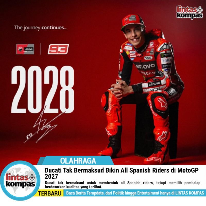 Ducati Tak Bermaksud Bikin All Spanish Riders di MotoGP 2027