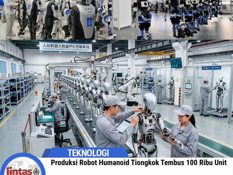 Produksi Robot Humanoid Tiongkok Tembus 100 Ribu Unit
