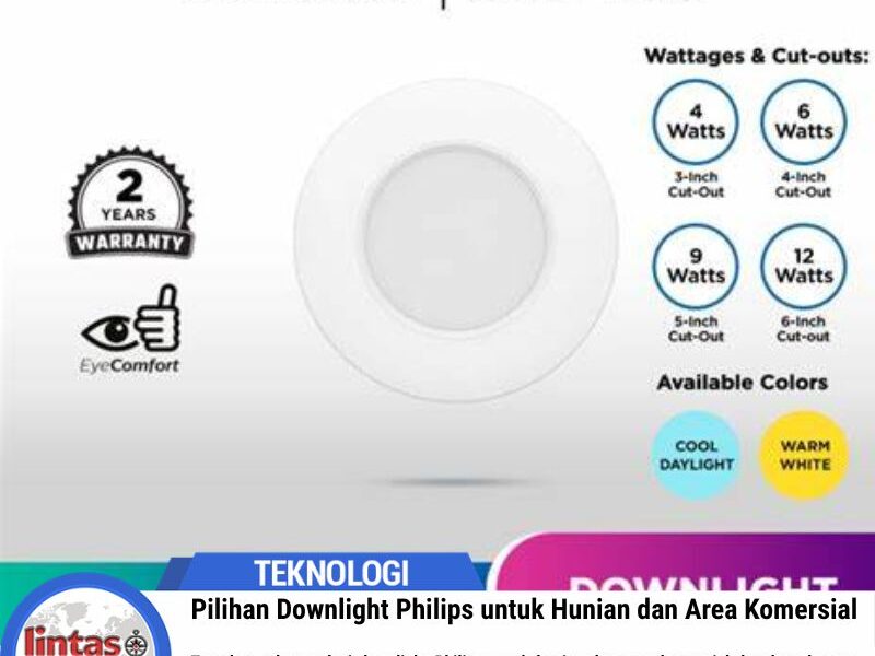 Pilihan Downlight Philips untuk Hunian dan Area Komersial
