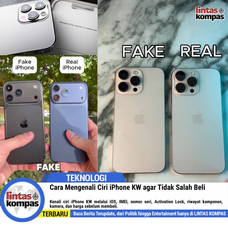Ciri iPhone KW, Cara Mengenalinya agar Tidak Salah Beli