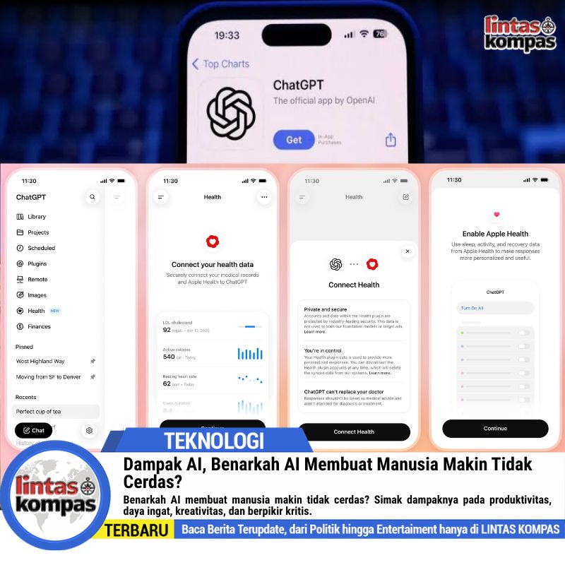 Dampak AI, Benarkah AI Membuat Manusia Makin Tidak Cerdas?