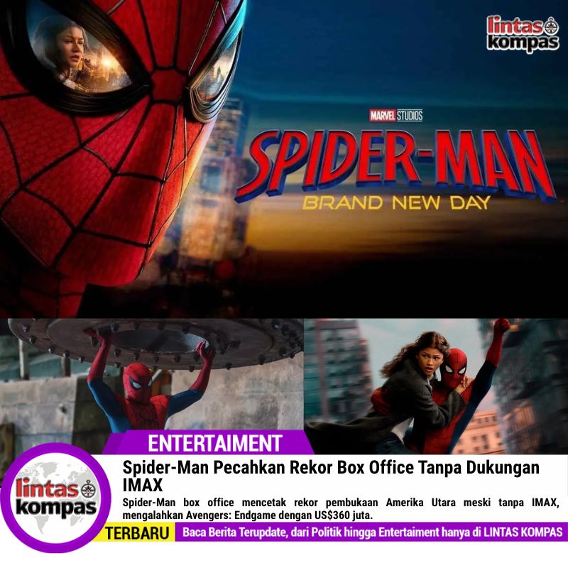 Spider-Man Pecahkan Rekor Box Office Tanpa Dukungan IMAX