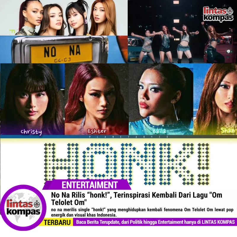 No Na Rilis “honk!”, Terinspirasi Kembali Dari Lagu "Om Telolet Om"