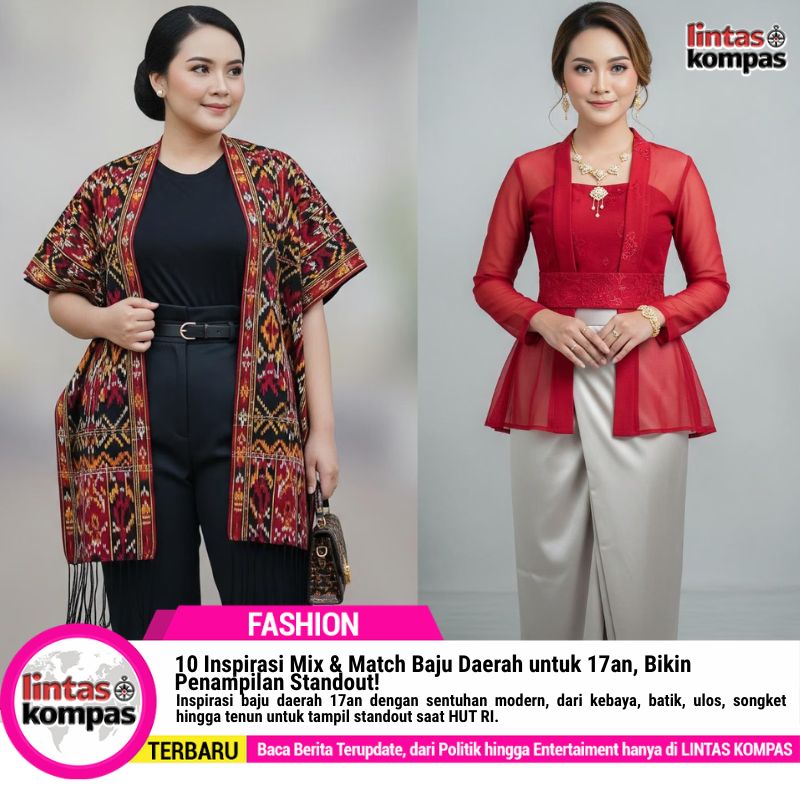 Inspirasi Perpaduan Baju Daerah 17an,Bikin Penampilan Standout!