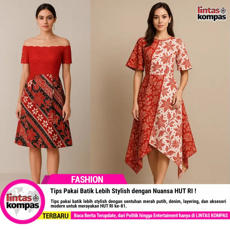 Tips Pakai Batik Lebih Stylish dengan Nuansa HUT RI
