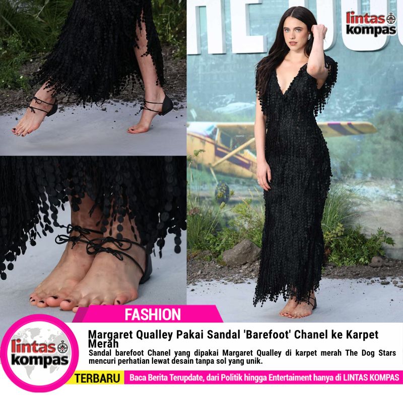 Margaret Qualley Pakai Sandal 'Barefoot' Chanel ke Karpet Merah