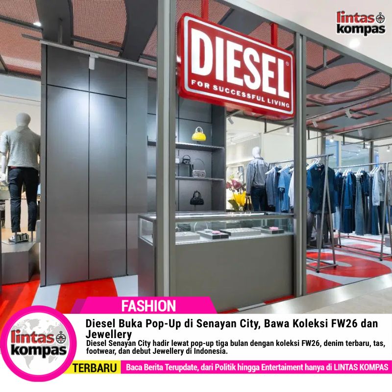 Diesel Buka Pop-Up di Senayan City, Bawa Koleksi FW26 dan Jewellery