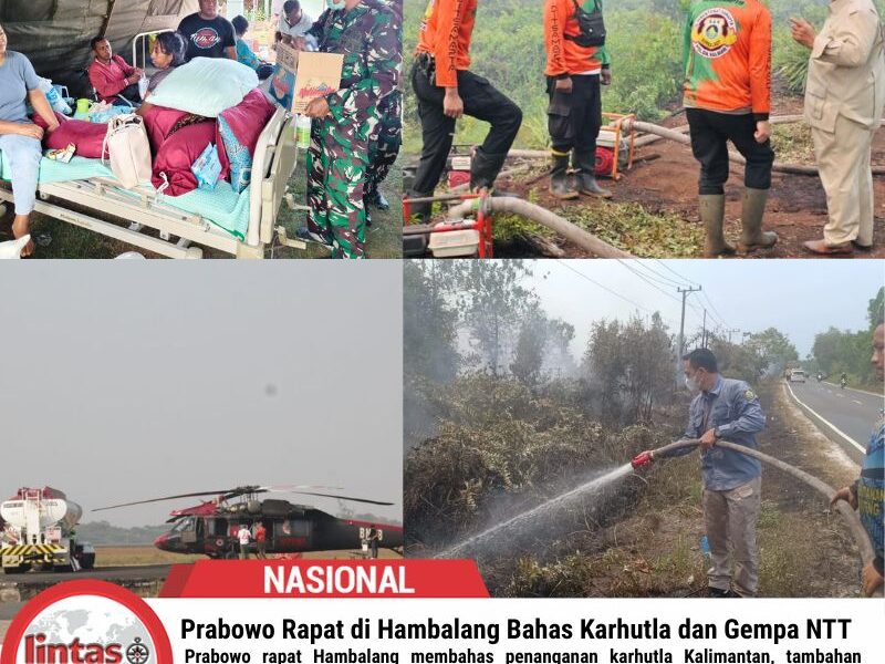Prabowo Rapat di Hambalang Bahas Karhutla NTT