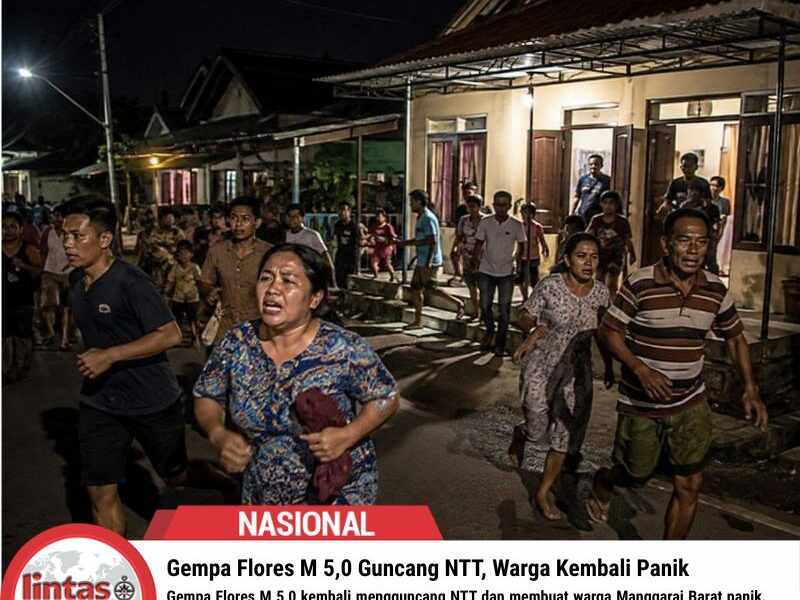 Gempa Flores M 5,0 Guncang NTT, Warga Kembali Panik