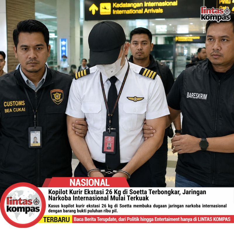 Kopilot Kurir Ekstasi 26 Kg di Soetta Terungkap