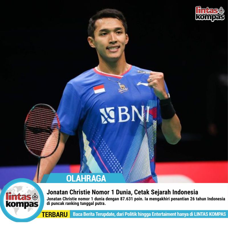 Jonatan Christie Nomor 1 Dunia, Cetak Sejarah Indonesia