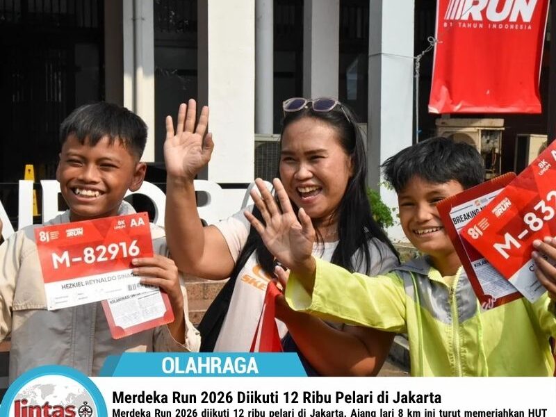 Merdeka Run 2026 Diikuti 12 Ribu Pelari di Jakarta