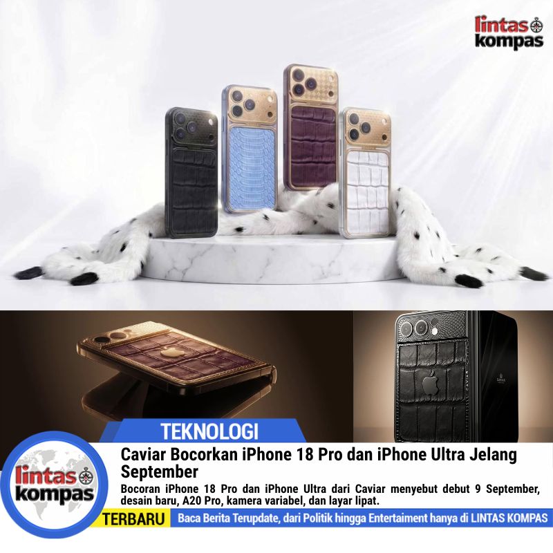 Caviar Bocorkan iPhone 18 Pro dan iPhone Ultra Jelang September