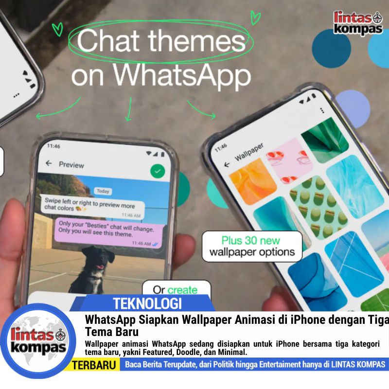 WhatsApp Siapkan Wallpaper Animasi di iPhone dengan Tiga Tema Baru