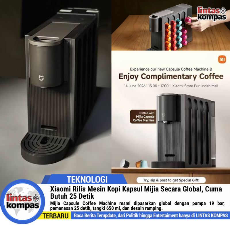 Xiaomi Rilis Mesin Kopi Kapsul Mijia Secara Global, Cuma Butuh 25 Detik