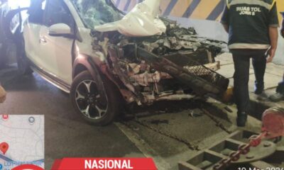Kecelakaan Beruntun Tol JORR, Truk Terguling Tutup Tiga Lajur