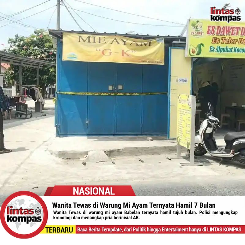 Wanita Tewas di Warung Mi Ayam Ternyata Hamil 7 Bulan